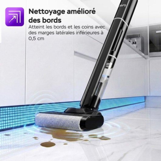 Aspirateur sans Fil Turbotronic Aiv9 150W HEPA+ 700ml 25 min Noir