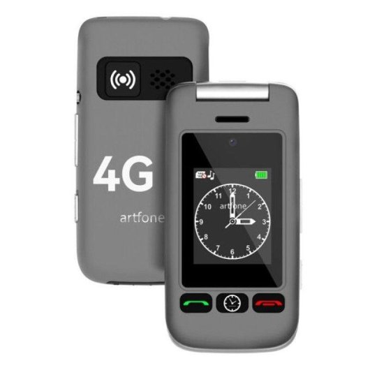 Artfone G6 4G 2,4" Double Écran Bouton SOS Gris