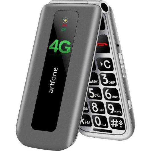Artfone Artfone 4G 2,4" Clamshell Touches Grandes SOS Programmable Noir