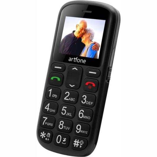 Artfone CS181 1.8" Double SIM Touches Grandes Bouton SOS Noir