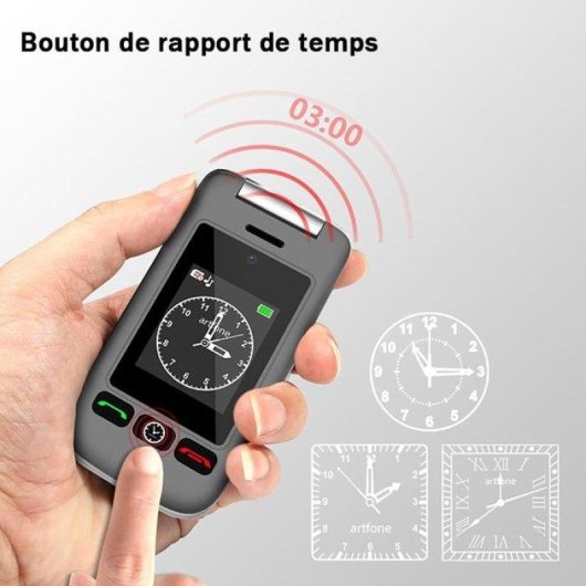 Artfone G6 4G 2,4" Double SIM Bouton SOS Noir