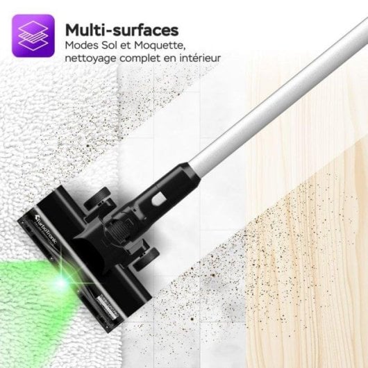 Aspirateur sans Fil Turbotronic TT-AIV6 120W 25 min Laser Noir 2 en 1