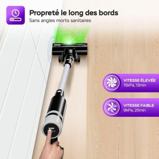 Aspirateur sans Fil Turbotronic TT-AIV6 120W 25 min Laser Noir 2 en 1