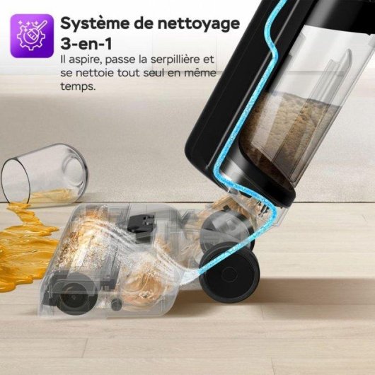 Aspirateur sans Fil Turbotronic Aiv8 180W 22 min 600 ml Noir