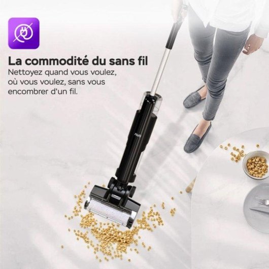 Aspirateur sans Fil Turbotronic Aiv8 180W 22 min 600 ml Noir