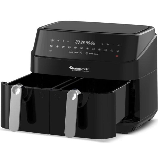 Airfryer Turbotronic DAF5 Double Panier XXL 9L 1600W Noir