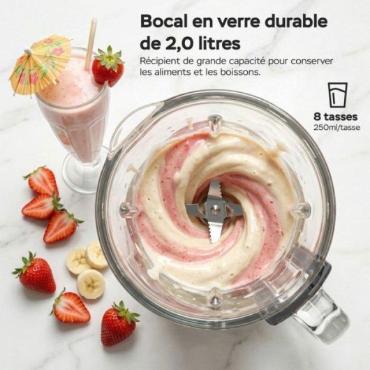 Mixeur a Verre Turbotronic BG7 2100 W 2 L 10 vitesses