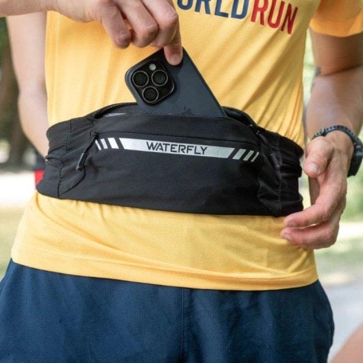 Cinto Waterfly Sport Running 7.0 TPU Preto Unissexo Ajustável