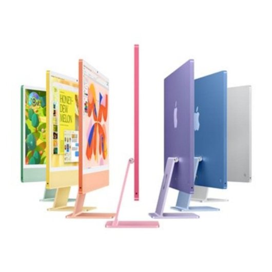 Ordenador Todo en uno Apple iMac Apple M4 CPU de 10 núcleos 24GB 256GB SSD GPU 10 núcleos 24" naranja Vidrio nanotexturizado + Touch ID numérico Gigabit