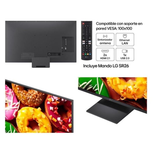 TV LG LED 27LB70006LA 27" Full HD 120Hz Smart TV WebOS HDR10 Dolby Digital Plus