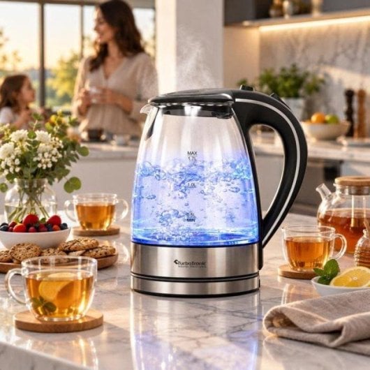 Bouilloire electrique Turbotronic 1,7 L LED Bleu 2200 W
