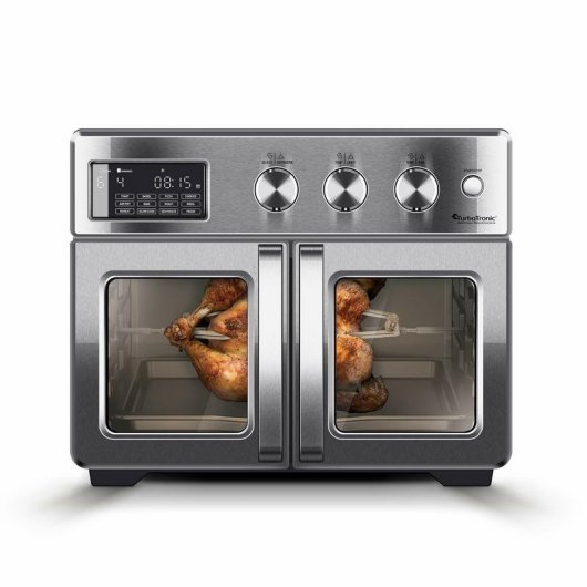 Mini Four TurboTronic AFD32 2-en-1 AirFryer 32L 1700W 12 Programmes Inox