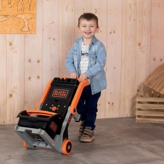 Smoby Black+Decker Carrito 3 en 1 7600360219 18 piezas