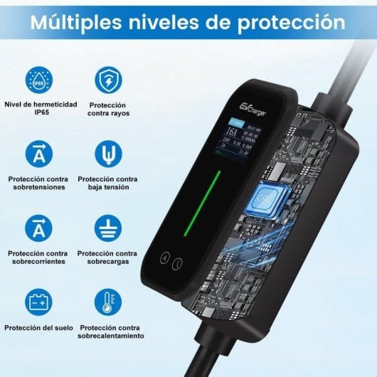 Chargeur EV Portatif JUNSUN 11kW Type 2 Cable 6m