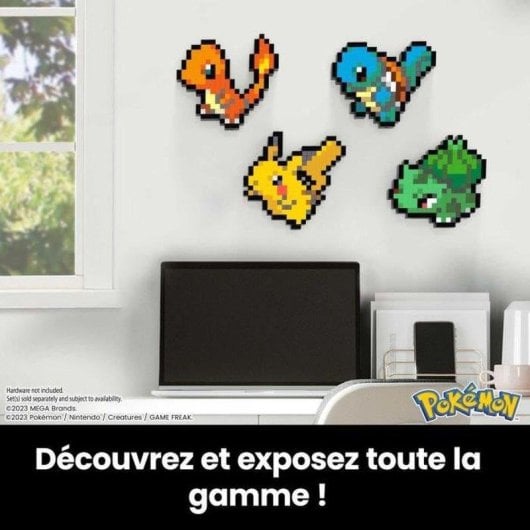 Mega Pokémon Salamèche Pixel Art Bau HTH76 349 Teile
