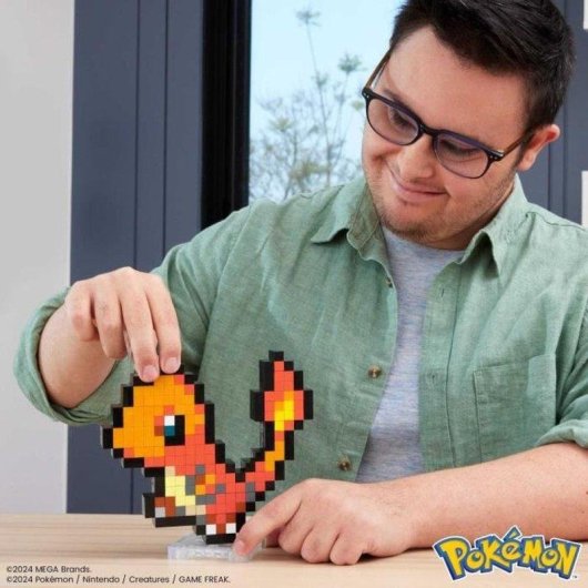 Mega Pokémon Salamèche Pixel Art Bau HTH76 349 Teile
