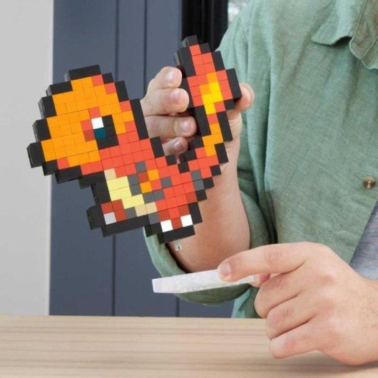 Mega Pokémon Salamèche Pixel Art Bau HTH76 349 Teile