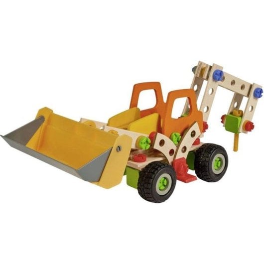 HERSOL Constructor Cargadora De Ruedas De Madera 6 Em 1 140 peças