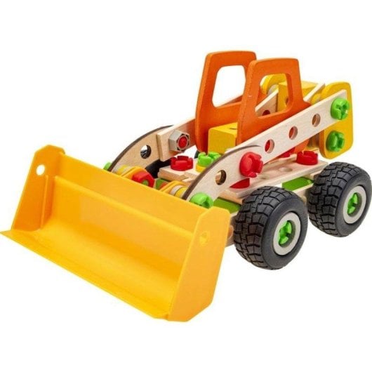 HERSOL Constructor Cargadora De Ruedas De Madera 6 Em 1 140 peças