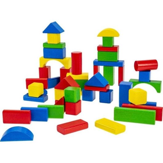 Hero Bloques de Madera Multicolor Set Infantil 100 piezas