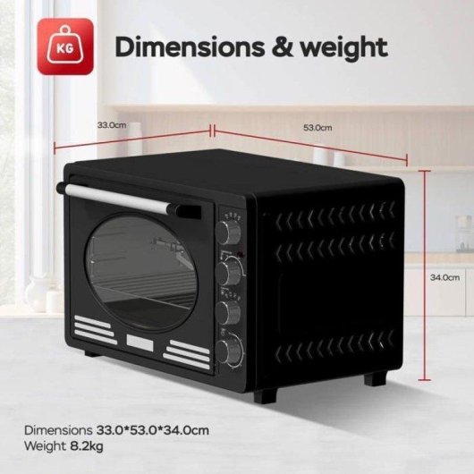 Mini Four Turbotronic EV45R 45L 2000W Convection Portes Françaises Noir