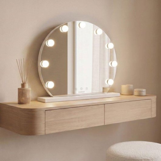 Specchio da toeletta InnovaGoods Hollywood Gloette LED 9 lampade