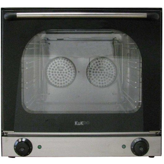 Aanrechtoven Monster Kukoo Dubbele Ventilator 4 Roosters 300°C RVS