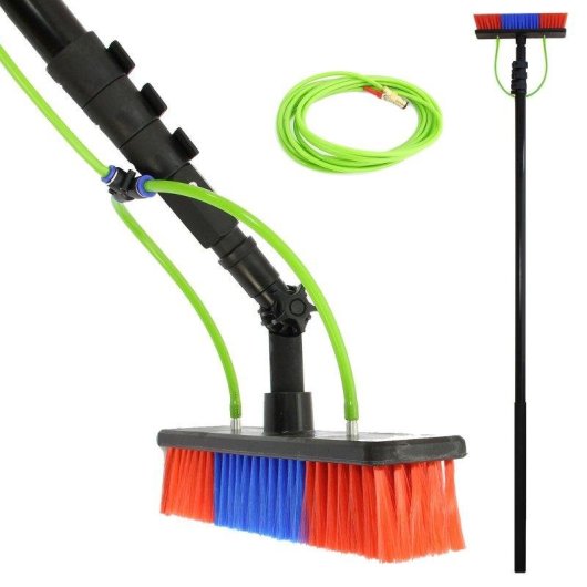 Pértige Monster Extensible 6 mètres avec Brosse et Jets d'Eau