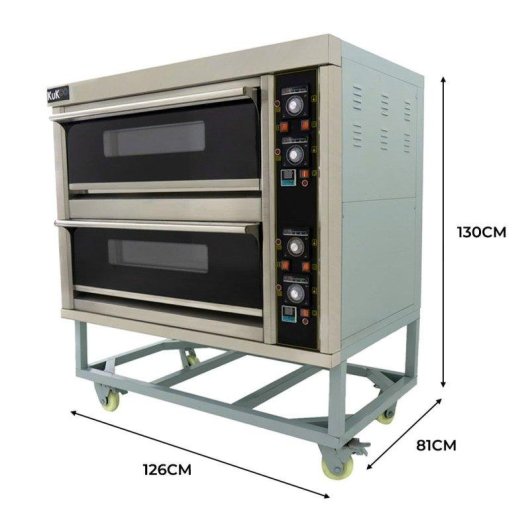 KuKoo Pizza Oven met Dubbele Kamer 12 Pizzas