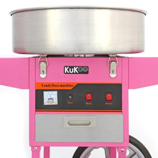 Suikerspinmachine Kukoo met wagen Monster