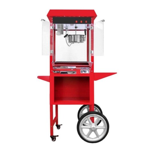 Carrello KuKoo design retr0 per macchina popcorn
