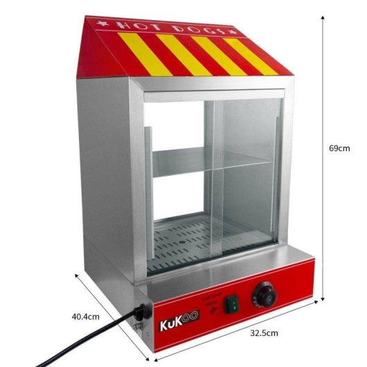 Calentador de perritos calientes Monster Kukoo 2000W 100 unidades