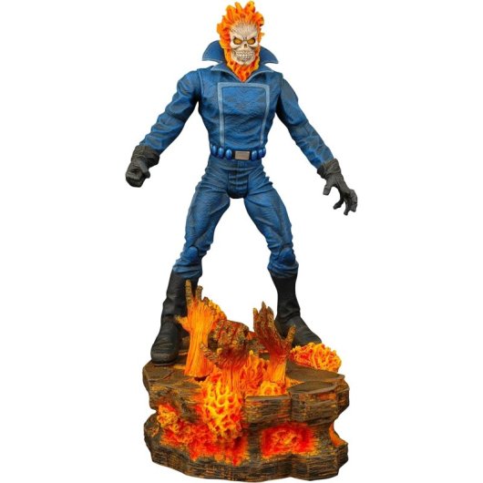 Figura Ghost Rider El Motorista Fantasma Marvel Select Articulada 18 Cms