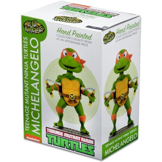 Beeld Michelangelo TMNT Neca Head Knocker 16,5 cm Collectors