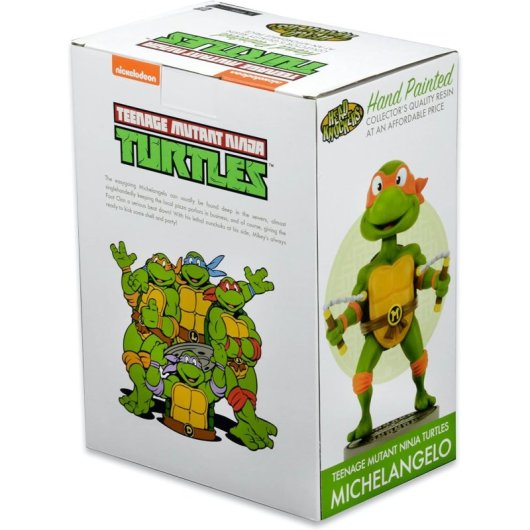 Beeld Michelangelo TMNT Neca Head Knocker 16,5 cm Collectors