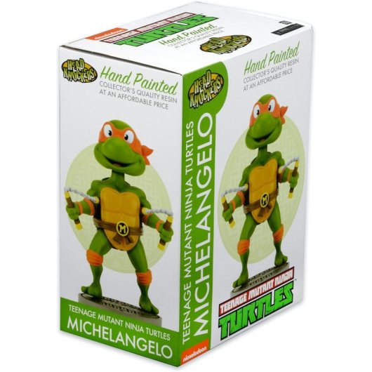 Beeld Michelangelo TMNT Neca Head Knocker 16,5 cm Collectors