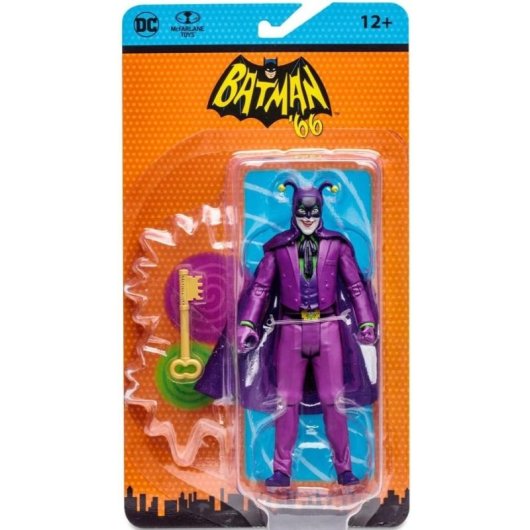 Figura Joker Bufón Retro 66 Batman Dc Articulada 15 Cms