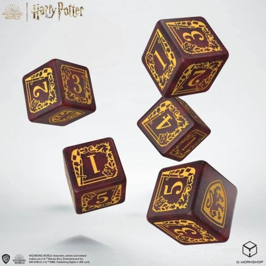 Set Dados Y Bolsa Gryffindor Harry Potter