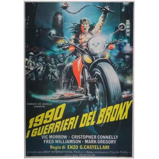 Póster De Tela Los Guerreros Del Bronx 70 X 50 Cms