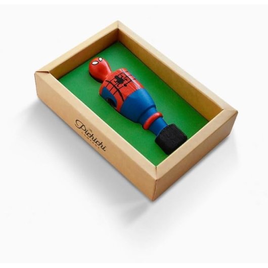 Figura Futbolín Spider-man Madera 12 Cms