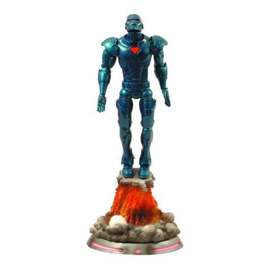 Figura Iron Man Stealth Peana Diorama Marvel 20 Cms