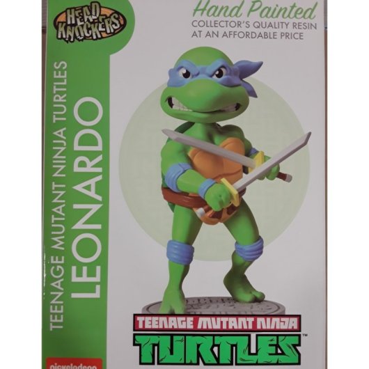 Beeld Leonardo TMNT Neca Head Knocker 16,5 cm Resine Collectors