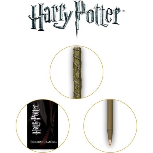 Bolígrafo Varita Y Marcapáginas Hermione Harry Potter