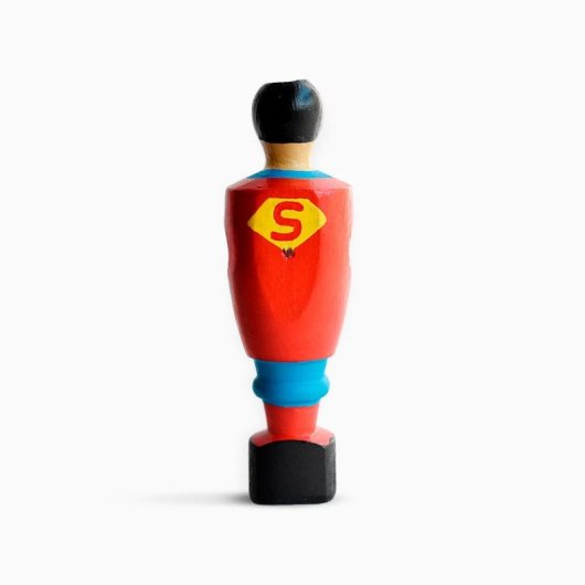 Figura Futbolín Superman Dc Madera 12 Cms