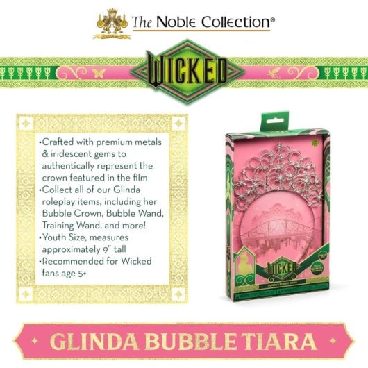 Tiara De Burbujas Glinda Wicked 23 Cms