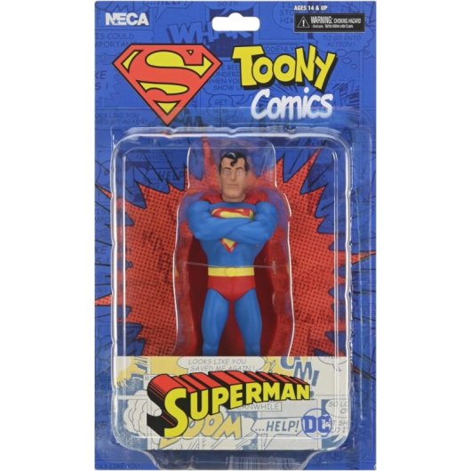 Figura Superman Toony Comics Dc Retro 15 Cms