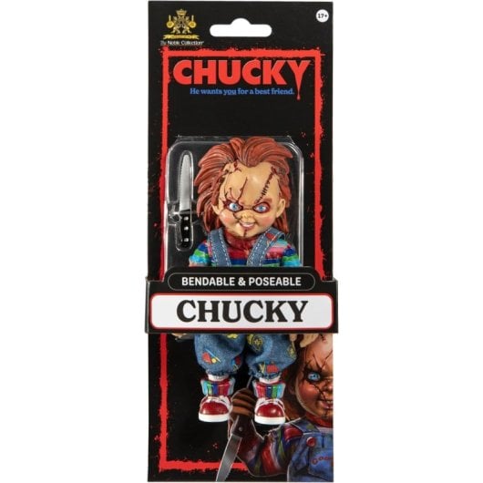 Figura Chucky El Muñeco Diabólico Bendyfigs Flexible 14 Cms