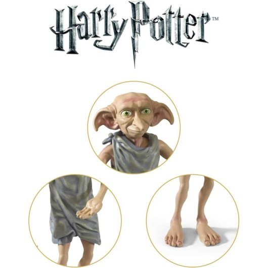Figura Flexible Dobby Harry Potter Wizarding World Bendyfigs 16 Cms