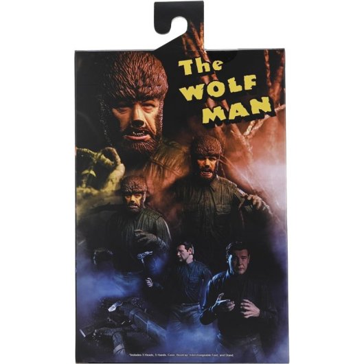 Figura Hombre Lobo Blanco Y Negro Universal Monsters Articulada 18 Cms