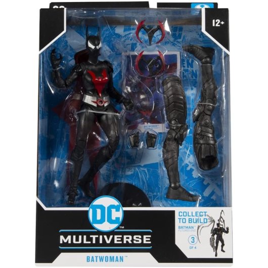 Figura Batwoman Build A Batman Beyond Dc Articulada 18 Cms